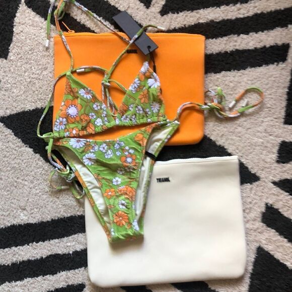 TRIANGL VINCA JARDIN SET W/ BAG 💚 NEW WITH TAGS - Picture 5 of 5